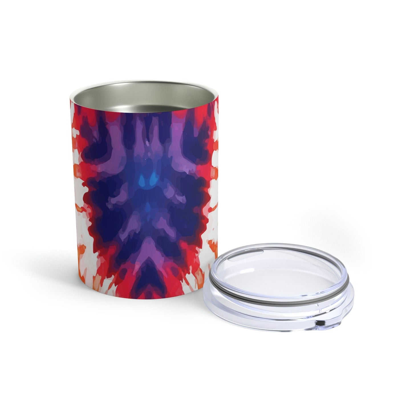 Insulated Tumbler 10oz - Psychedelic Rainbow Tie Dye-4